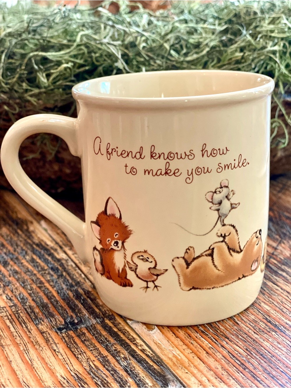 Cream 1983 Vintage Hallmark “Mug Mates” Coffee Mug